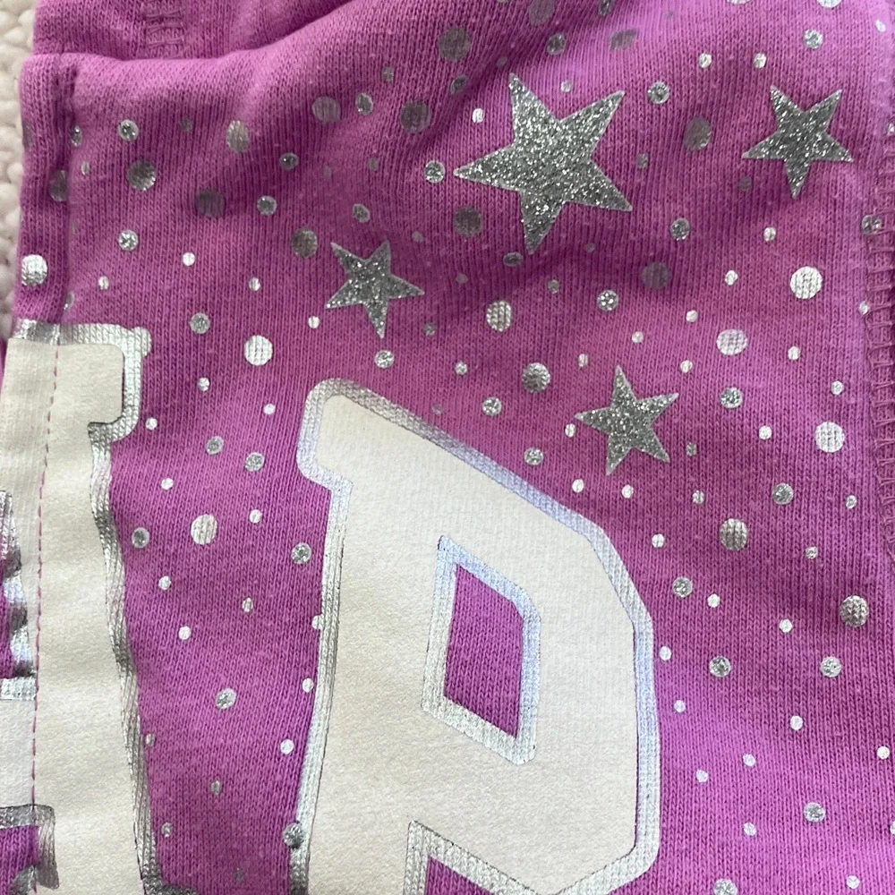 Baby Gap Sweatshirt Purple size 5‎ Sherpa lining silver sparkly stars